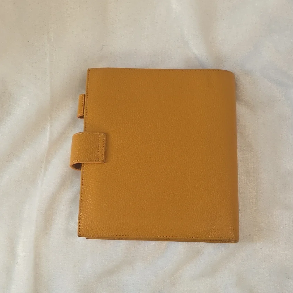 Moterm Mustard Yellow Leather Planner/Notebook Cover